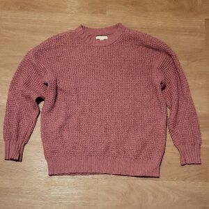 American Eagle Outfitters Dusty Rose Crew Neck Sweater